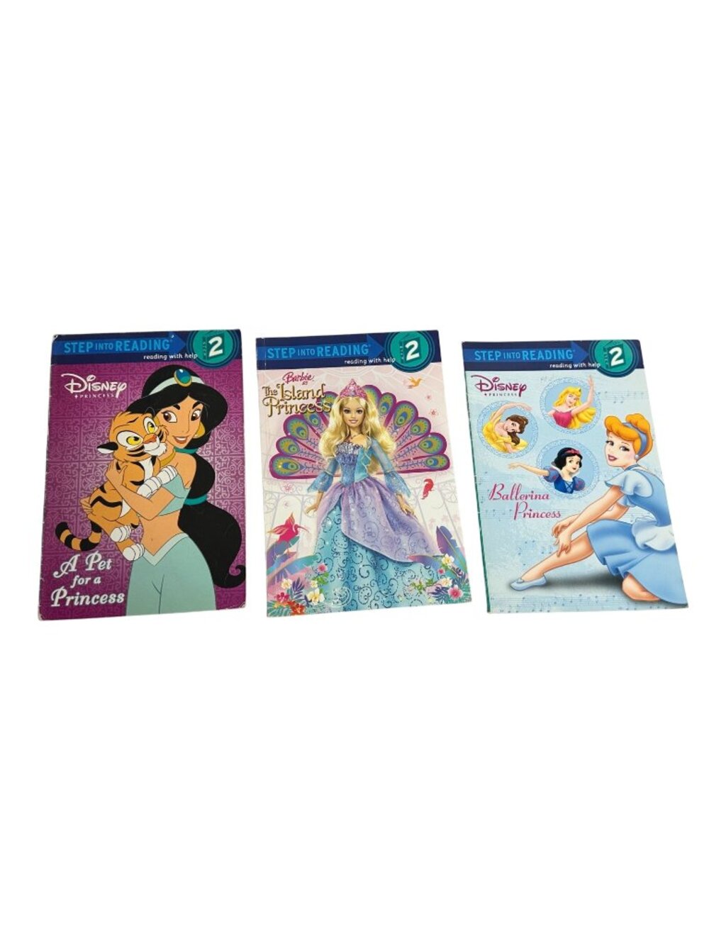 STEP INTO READING Step 2 Book Lot - Disney Barbie Princess
